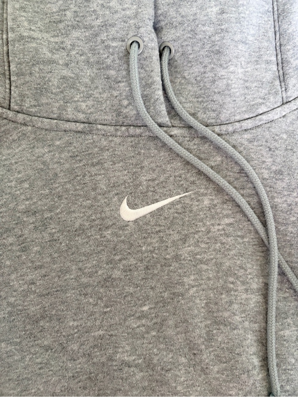 Nike Women's Gray Hoodie with White Swoosh - Picture 4 of 4